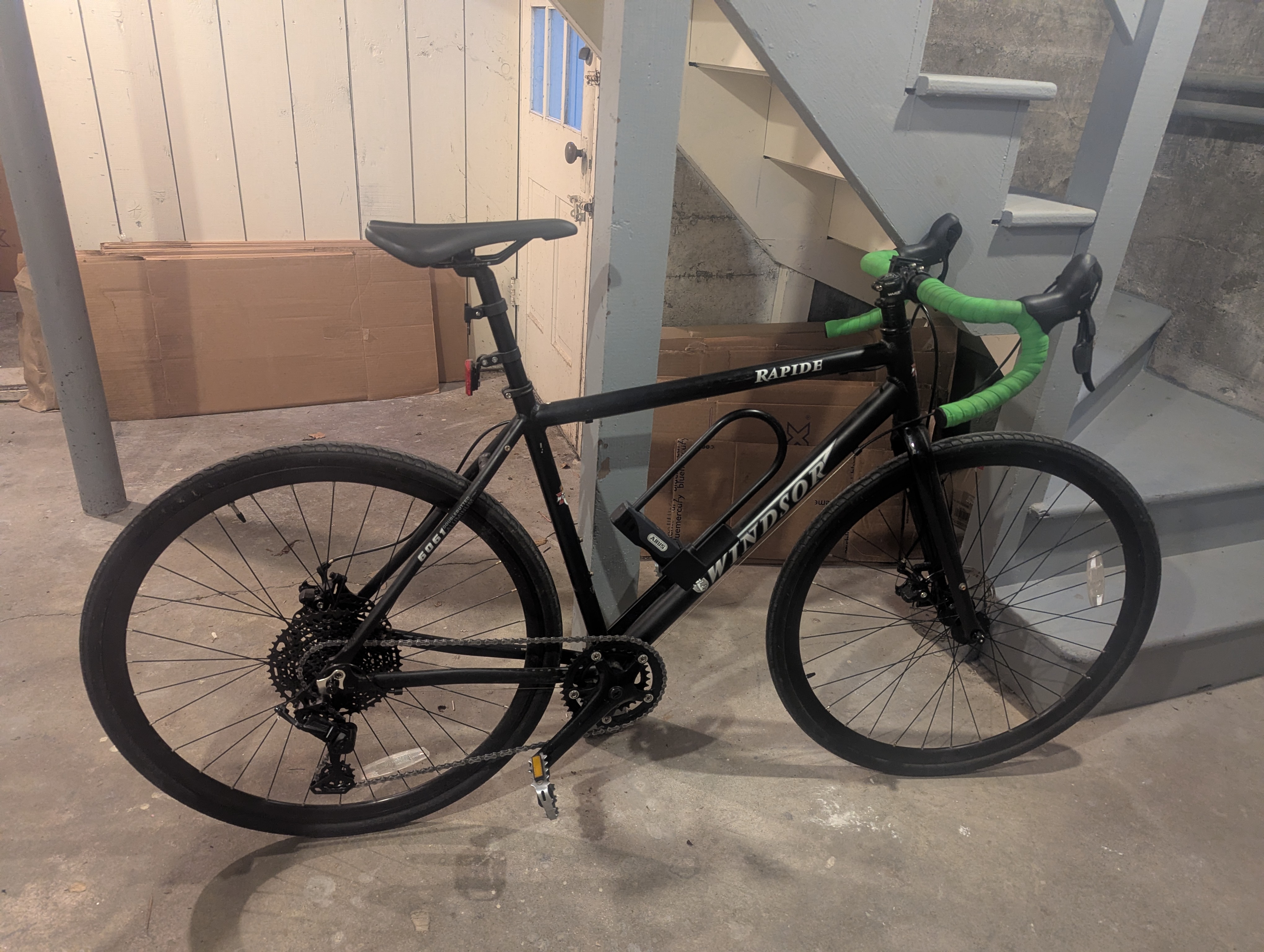 Everything mounted on the bike